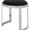 Pangea Silver Frame Orion Stool Home Dining Chairs & Stools -Pangea Sales Store 3050237114 RLLZ 1