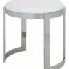 Pangea Silver Frame Orion Stool Home Dining Chairs & Stools