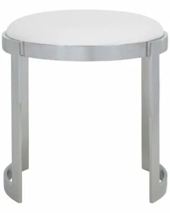 Pangea Silver Frame Orion Stool Home Dining Chairs & Stools -Pangea Sales Store 3050237115 RLLZ 2