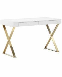 Pangea Gold X-Leg Desk Home Desks & Storage