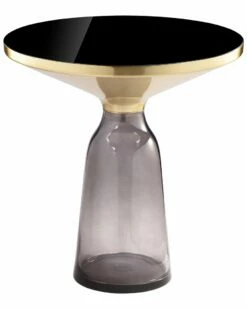 Pangea Home Gbelinda Side Table Gray Glass End & Side Tables