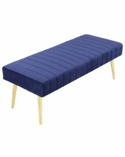 Pangea Home Gold Hilda Bench Ottomans & Poufs