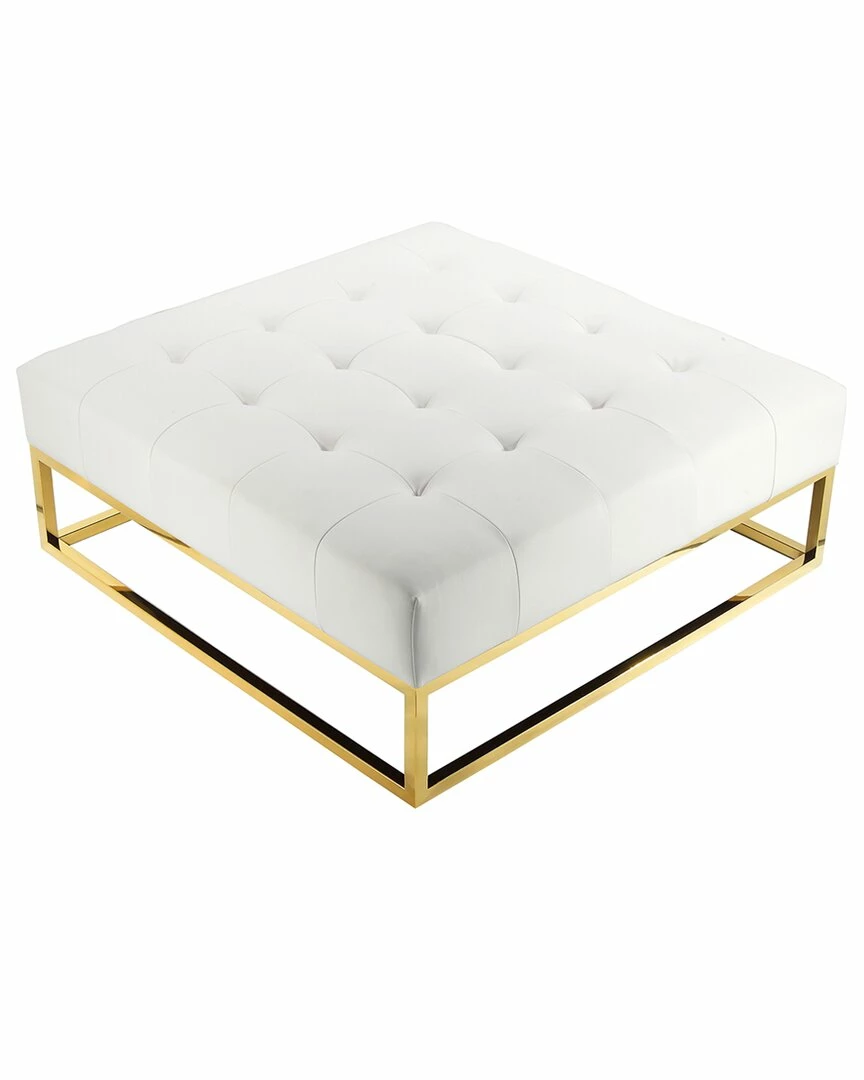 Pangea Home Gold Pippa Ottoman Ottomans & Poufs 5 Pangea Home Gold Pippa Ottoman Ottomans & Poufs - Image 3