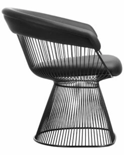 Pangea Home Ivy Chair Black Faux Leather Accent Chairs -Pangea Sales Store 3050362243 RLLZ 3