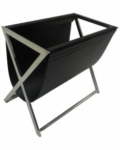 Pangea Lexi Magazine Rack Leatherette Home Baskets & Boxes