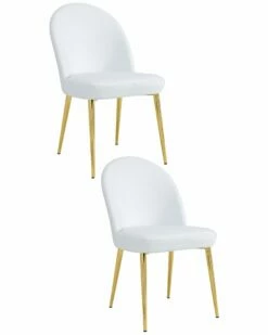 Pangea Home Vera Set Of 2 Chairs Accent Chairs