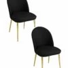 Pangea Home Gold Vera Set Of 2 Chairs Accent Chairs