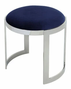 Pangea Silver Frame Orion Stool Home Dining Chairs & Stools