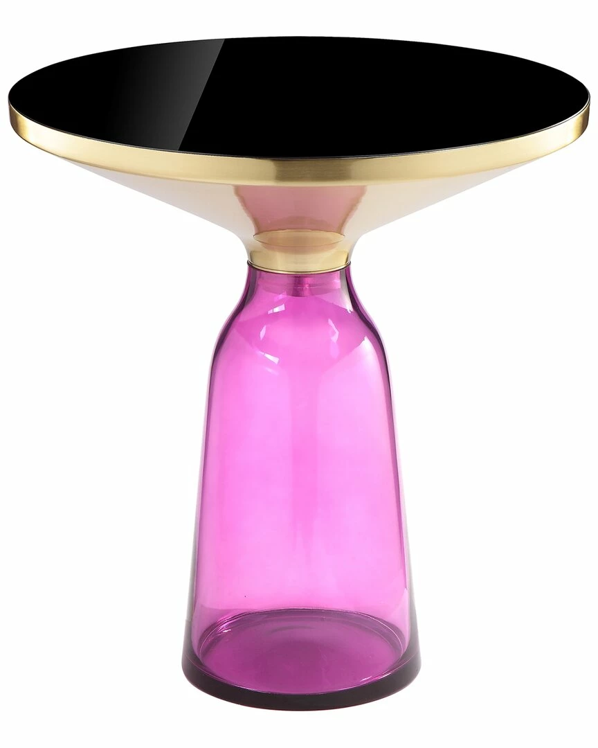 Pangea Home Gbelinda Side Table Purple Glass End & Side Tables 3 Pangea Home Gbelinda Side Table Purple Glass End & Side Tables
