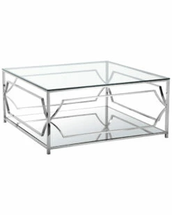 Pangea Edward Glass Coffee Table Home Coffee Tables