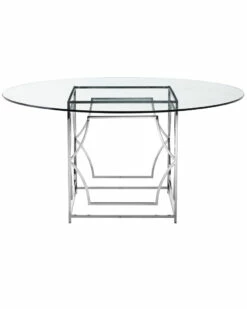 Pangea Edward Steel Dining Table Home Dining Tables -Pangea Sales Store 3050750445 RLLZ 2