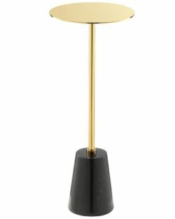 Pangea Home Gold Winston Side Table End & Side Tables