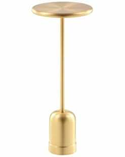 Pangea Home Gold Marshal Side Table End & Side Tables