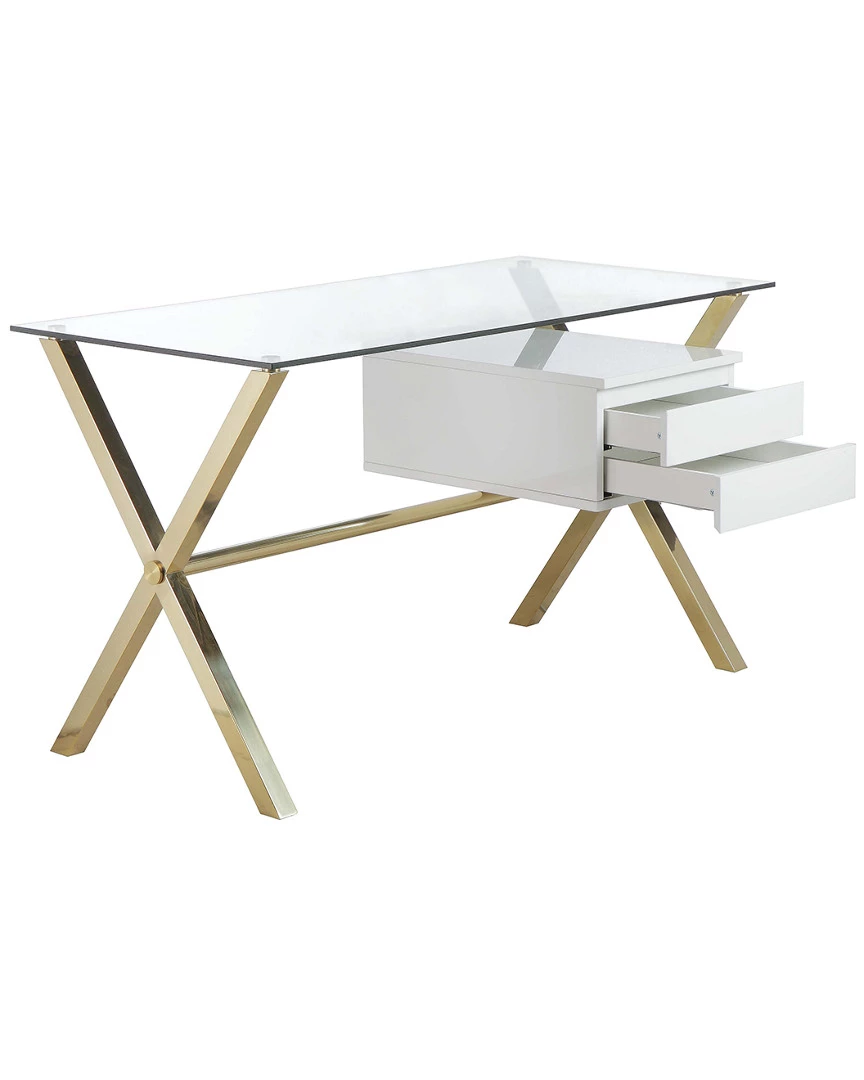 Pangea Gold Beverly Desk Home Desks & Storage 4 Pangea Gold Beverly Desk Home Desks & Storage - Image 2