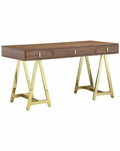 Pangea Gold Riley Desk Home Desks & Storage