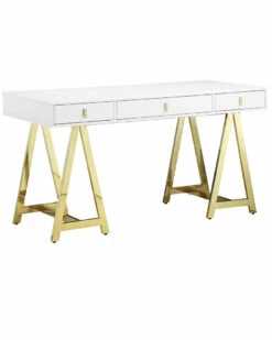 Pangea Gold Riley Desk Home Desks & Storage