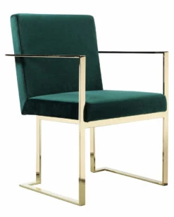 Pangea Gold Dexter Arm Chair Home Dining Chairs & Stools
