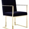 Pangea Gold Dexter Arm Chair Home Dining Chairs & Stools
