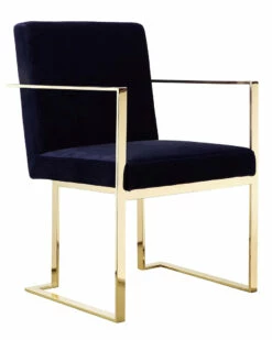 Pangea Gold Dexter Arm Chair Home Dining Chairs & Stools