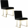 Pangea Set Of 2 Gold Dexter Side Chairs Home Dining Chairs & Stools 2 Pangea Set Of 2 Gold Dexter Side Chairs Home Dining Chairs & Stools -Pangea Sales Store 3050851829 RLLZ 1