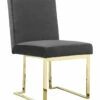 Pangea Set Of 2 Gold Dexter Side Chairs Home Dining Chairs & Stools