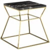 Pangea Gold Geo Side Table Home End & Side Tables