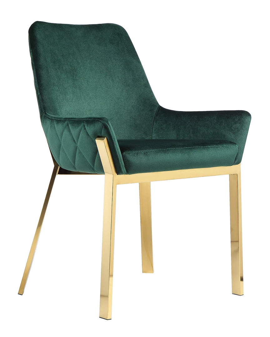 Pangea Set Of 2 Hudson Diamond Tufted Chairs Home Dining Chairs & Stools 4 Pangea Set Of 2 Hudson Diamond Tufted Chairs Home Dining Chairs & Stools - Image 2