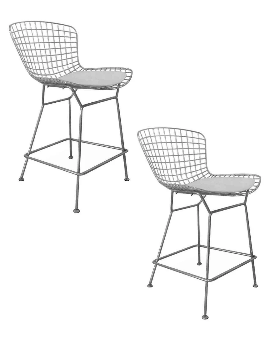 Pangea Set Of 2 Shuttle Counter Stools Home Dining Chairs & Stools 3 Pangea Set Of 2 Shuttle Counter Stools Home Dining Chairs & Stools