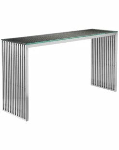 Pangea Silver Lux Console Home TV Stands & Consoles