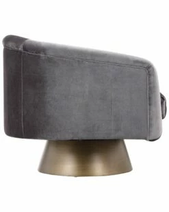 Pangea Home Audrina Swivel Lounge Chair Accent Chairs -Pangea Sales Store 3050869843 RLLZ 3