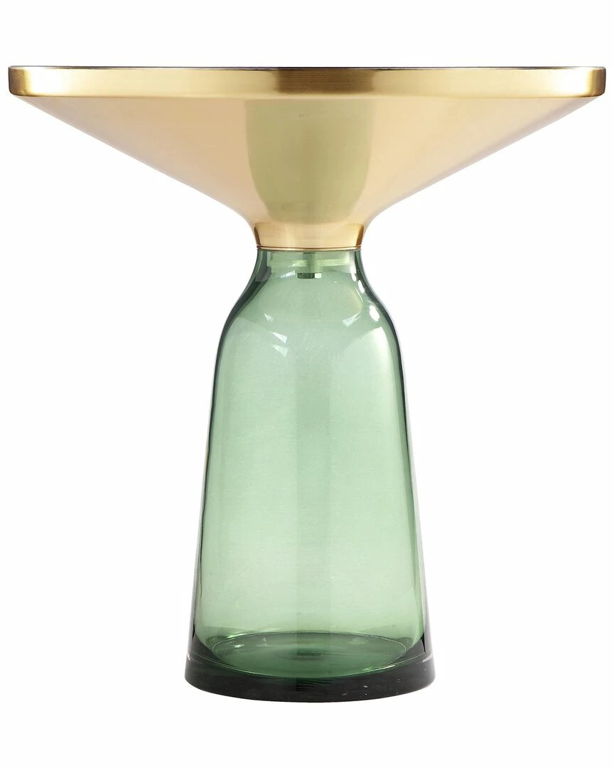 Pangea Home Gbelinda Side Table Green Glass End & Side Tables 5 Pangea Home Gbelinda Side Table Green Glass End & Side Tables - Image 3