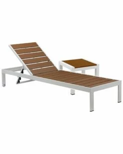 Pangea Home Indoor/Outdoor Joseph Lounger & Side Table Lounge Sets