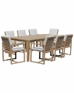 Pangea Home Indoor/Outdoor Harbor 9pc Dining Table Outdoor Tables