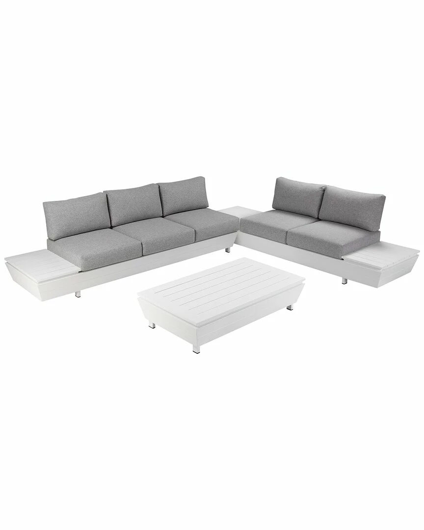 Pangea Home Indoor/Outdoor Yacht 3pc Sectional Dining Sets 3 Pangea Home Indoor/Outdoor Yacht 3pc Sectional Dining Sets