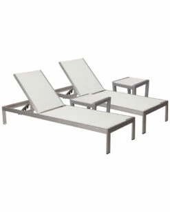 Pangea 2 Sally Lounger & 2 Side Table Home Seating
