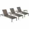 Pangea Home Indoor/Outdoor 3 Joseph Lounger & 3 Side Tables Lounge Sets -Pangea Sales Store 3070273298 RLLZ 1