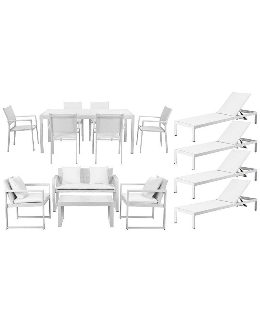 Pangea Home Chester 15pc Patio Set Dining Sets 3 Pangea Home Chester 15pc Patio Set Dining Sets
