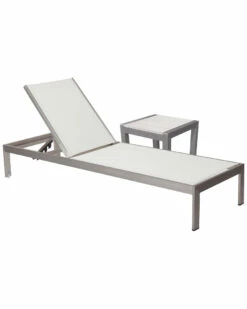 Pangea Home Sally Lounger & Side Table Seating