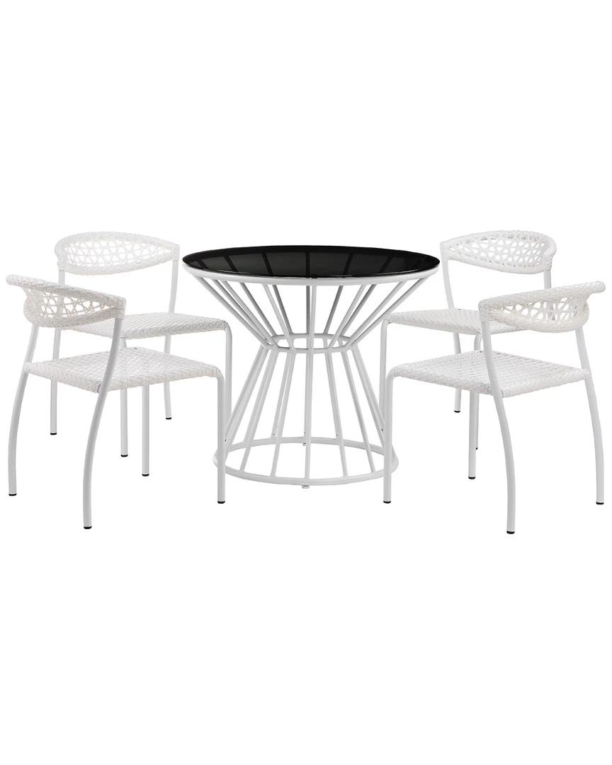 Pangea Home Rose 5pc Dining Dining Sets 4 Pangea Home Rose 5pc Dining Dining Sets - Image 2
