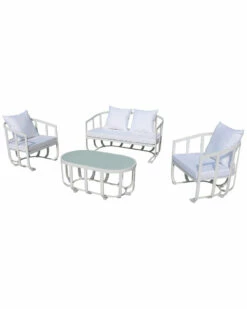 Pangea Naples 4pc Sofa Set Home Lounge Sets
